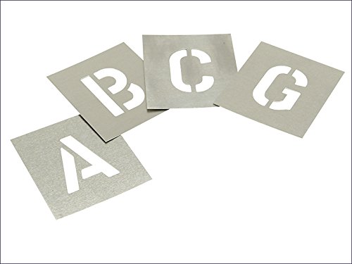 Pochoirs lettres 3 en zinc pour éviter les bavures de peinture