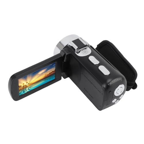 Caméra numérique 4K pour voyage avec écran flip 3 pouces et zoom 15x