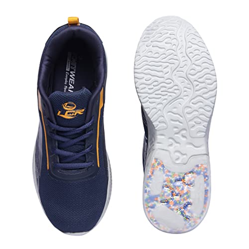 Image of Lancer Mens RAMBO-141 Navy Blue Running Shoe - 7 UK (RAMBO-141NBL-MSTD-41)