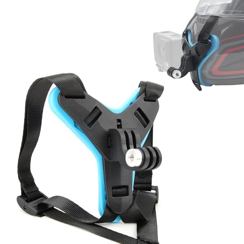 Soporte para casco de moto, soporte de fijación Soporte de gancho para casco Soporte de cámara de acción para casco de motocicleta compatible con la mayoría de las cámaras GoPro