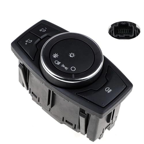 Interruptor de control de faros delanteros acabado premium Mustang 2015-2018 3