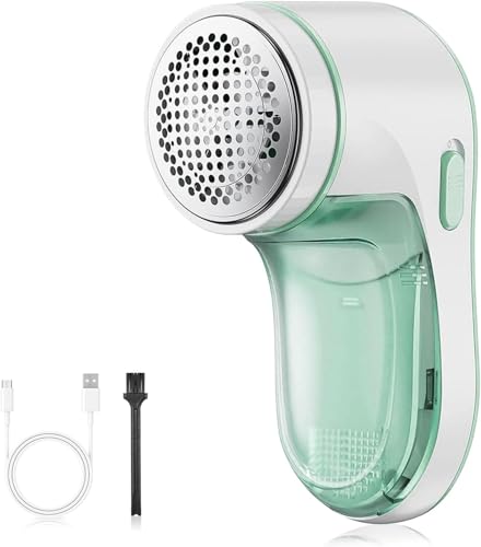 Rtwrsud毛玉取り人気 超強力モーター 毛玉取り器 けだまとり 電動 毛玉クリーナー 電動 USB充電式 安全装置 強力カッター 風合いガード 持ちやすい 様々な?類 靴下 衣類 寝具 絨毯 毛玉クリーナー軽量 旅行 主婦 自宅用 贈り物 ステンレス鋼