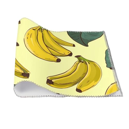 Set de table résistant à la chaleur et lavable au motif banane unique