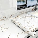 RobustWeg Carta da Parati in Marmo,Rotolo Adesivo Effetto Marmo,Pellicola per mobili con Motivo Marmorizzato,Impermeabile,Lavabile,per Cucina,Armadio,Porta Carta Rivestimento