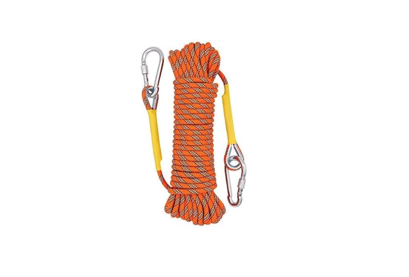 Jyvlucient Climbing Rope 8MM 10M Outdoor Rope Home Emergency Escape Rope Professional Climbing Rope Rappelling Abseiling Rope for Magnetic Fishing Hiking Caving Camping Rescue Tree Climbing
