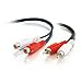 C2G 40468 Value Series RCA Stereo Audio Extension Cable, Black (6 Feet, 1.82 Meters)