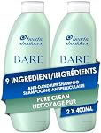 Head & Shoulders Anti-Dandruff Shampoo, Bare Pure Clean, 1% Pyrithione Zinc, Oily Scalp Relief, Free of Sulfates, Silicones, Dyes, Dermatologically Accredited by Skin Health Alliance (2x 400mL)