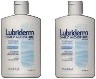 Lubriderm Daily Moisture Lotion, Normal to Dry Skin, Fragrance Free, (Pack of 2)