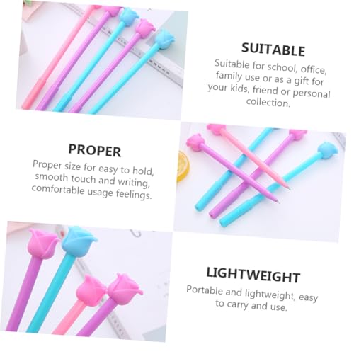 DOITOOL 12 pcs bolígrafos gel rosa 0.5mm punta fina miniatura 7