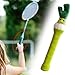 rockible Badminton Racket Handle Cover, Plush Doll Racket Grip, Knitting Grip Protector for Women Men, Badminton Accessories, Scallion