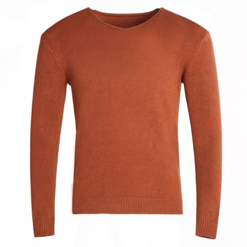 Mens V Neck Long Sleeve Sweaters Lightweight Knit Comfort Basic Sweater Casual Solid Stretch Slim Fall Winter Pullover