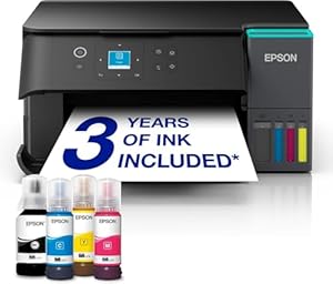 Epson EcoTank ET-2950 Ink Tank Printer | Busy Home Use | Wireless | A4 | Print, Copy, Scan | 3.7cm LCD Screen | Double-Sided Printing | Includes up to 3 Years of Ink