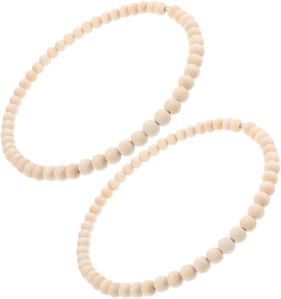 Yardwe 2pcs Wooden Bead Wreath Base for Crafts and Home Decor Sturdy and Elegant Wall and Door Decorations to Living Spaces Bead Garland for Festive Occasions
