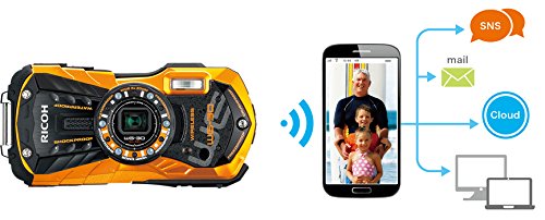 RICOH PENTAX WG-30W デジタルカメラ カーボングレー ケース付 RICOH PENTAX WG-30W デジタルカメラ カーボングレー ケース付