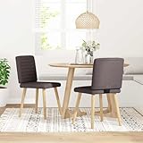 Design moderne et tissu facile d'entretien : le design moderne de ces chaises de cuisine en fait un véritable accroche-regard. La housse en tissu marron foncé est non seulement agréable sur la peau, mais aussi facile d'entretien, ce qui rend l'entretien de ces chaises pour table à manger sans effort et préserve leur beauté pendant des années.