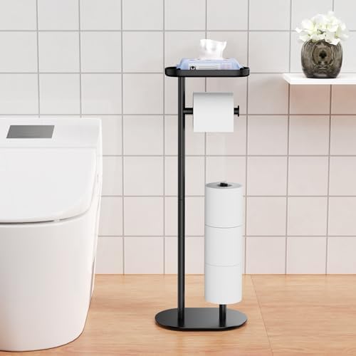 Joseph Joseph Bathroom EasyStore Free Standing Toilet Paper Roll Holder