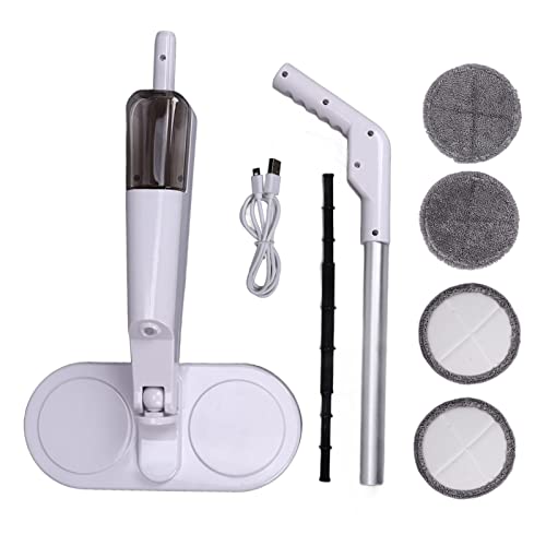 Vadrouille électrique Sans Fil Pour le Nettoyage des Sols Vadrouille électrique Aspirateur Sec Et Humide Vadrouille Sans Fil USB Légère Et Rechargeable Pour Outil De Nettoyage De Sols En Carrelage De