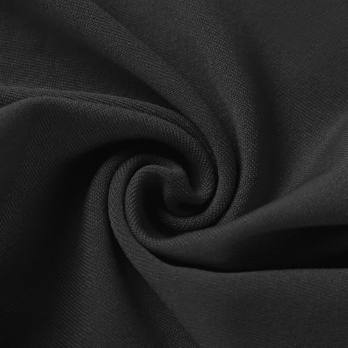 Image of Black Chair Sashes 50 Pack with Gold Buckle Slider, Spandex Sashes for Folding Chairs Wedding Party Banquet Decor