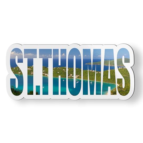 St Thomas USVI US Virgin Islands Magnet for Car Fridge Locker Metal Door - 4.5'
