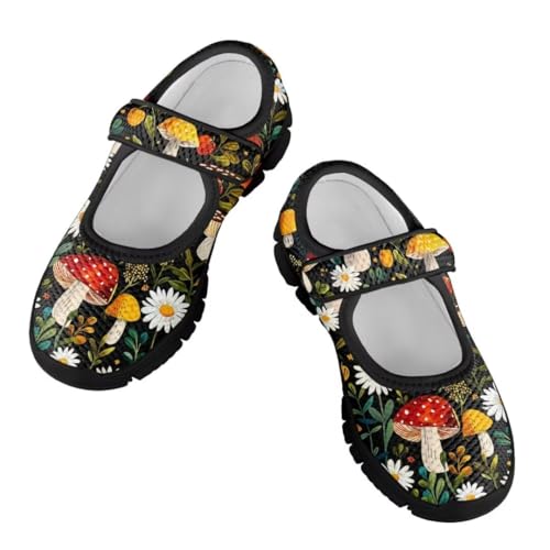 Mary Jane Shoes for Girls Anti-Slip Lightweight Sneaker with Mesh Upper Casual Wearing