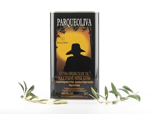 PAQUEOLIVA – Aceite de Oliva Virgen Extra Pack 4 × 3L | DOP Priego de Córdoba | Sabor Intenso y Equilibrado | Coupage de Variedades Seleccionadas | Ideal para Uso en Crudo y Cocina Profesional