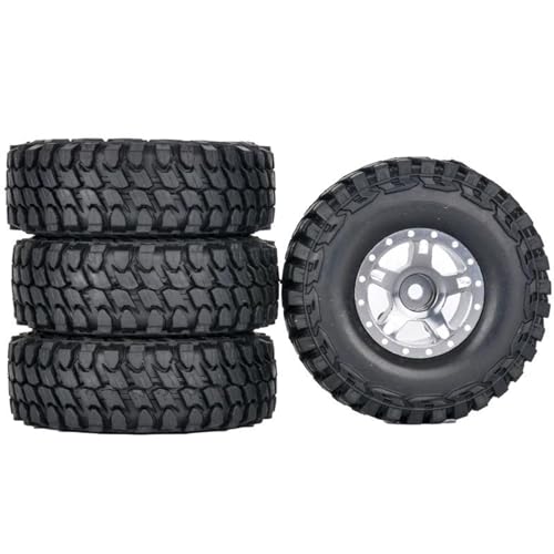 Pneus RC Axial SCX24 en caoutchouc haute adhérence et jantes métal