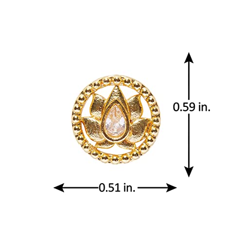 Image of VOYLLA Gold Plated Nose Pin With Geometric Shape