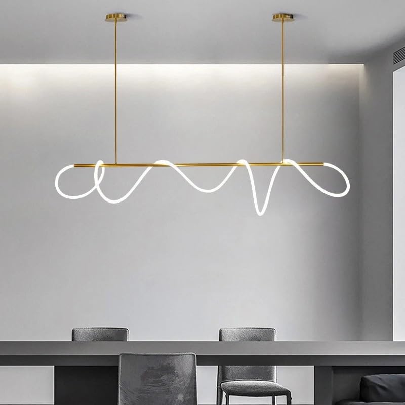 Lustre suspendu LED réglable pour corriger le manque de lumière sur la table de la salle à manger