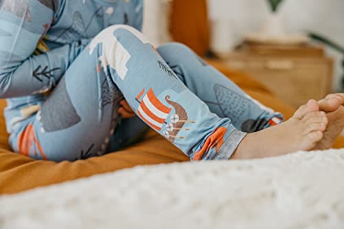 Copper Pearl Two Piece Long Sleeve Toddler Pajamas PJ Sets for Boys and Girls - Adorable Pattern Pajamas, Breathable Fabric to Keep Cool While Sleeping, Sizes 12 Months to 5T - Viking4