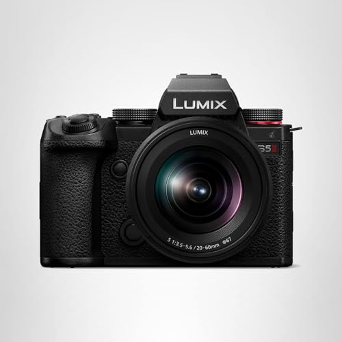 Panasonic LUMIX S5II Mirrorless Camera, 24.2MP Full Frame with Phase Hybrid AF, New Active I.S. Technology, Unlimited 4:2:2 10-bit Recording with 20-60mm F3.5-5.6 L Mount Lens - DC-S5M2KK Black