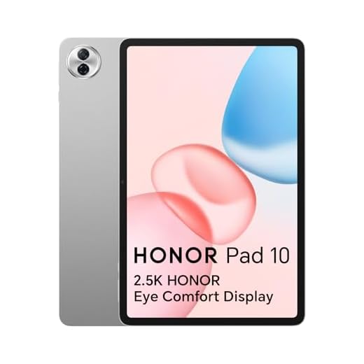 Honor Pad 10 8GB 256GB Tablet, 12.1 Pulgadas 120Hz 2.5K Display, 7 Gen 3 Snapdragon, 6 Altavoces, 10100mAh Batería, 6 Altoparlanti, Cuerpo de Metal, Android 15, Google Service WiFi Tablet, Gris