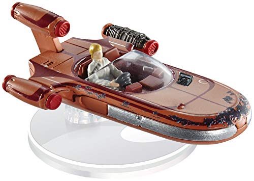 Vaisseau Star Wars Hot Wheels Landspeeder Luke Skywalker miniature de collection