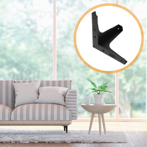 Patas para muebles de metal negro con alta capacidad de carga triangular 7
