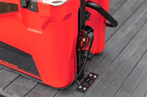 Rough Country Universal Cooler Tie-Down Kit - 117710 1in wide Cam Straps Black
