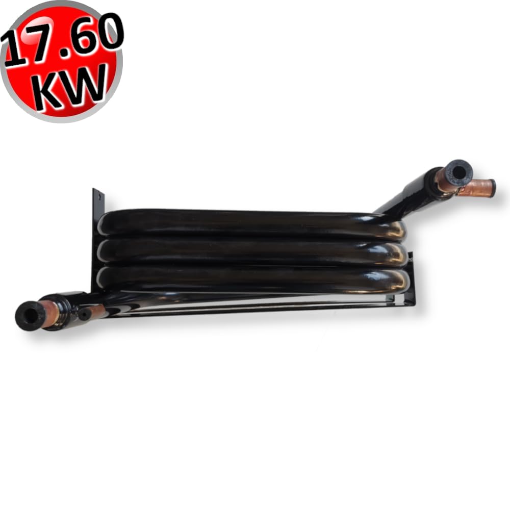Condensador de agua coaxial de 17,6 kW para instalaciones frigoríficas, intercambiador de calor de condensación para sistema frigorífico