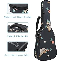 Hondank Housse de protection en éponge épaisse imperméable pour guitare acoustique électrique basse classique… - Les Beatles, Paul McCartney, John Lennon, RIngo Starr, George Harrison Hondank Housse de protection en éponge épaisse imperméable pour guitare acoustique électrique basse classique… – Image 4