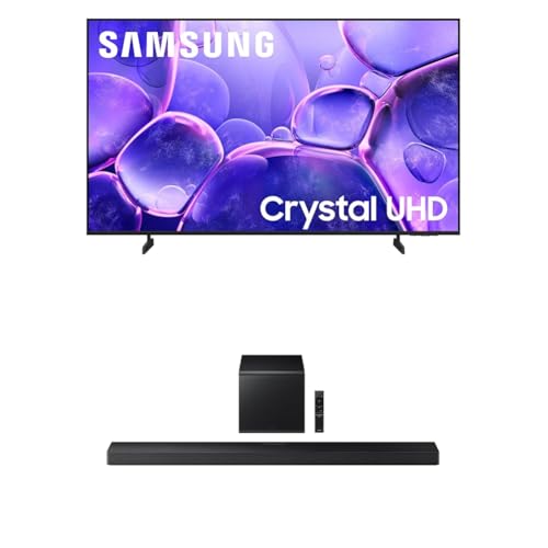 Image of Samsung 85-Inch Class Crystal UHD U8000F 4K Smart TV (2025 Model) Endless Free Content, Crystal Processor 4K + Samsung Q-Series Soundbar HW-QS700F 3.1.2 ch Subwoofer (2025 Model)