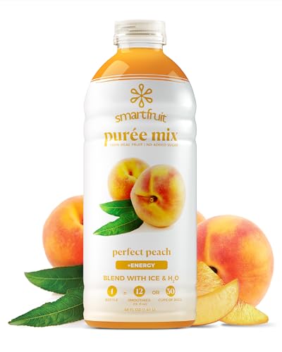 Smartfruit Perfect Peach + Energy – 100% Real Fruit Purée with Peach, Apple & Pineapple – Great...