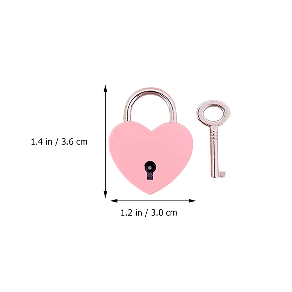 DOITOOL 2pcs padlock diary book locks Suitcase Locks keepsake chest lock tiny luggage lock with key pegboard lock luggage small lock Small Locks iron student vintage Metal