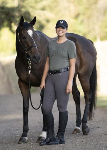 Image of Kerrits Women's Coolcore Full Leg Grip Horse Riding Tights - Cooling Equestrian Leggings, Silicone Grip, Pockets