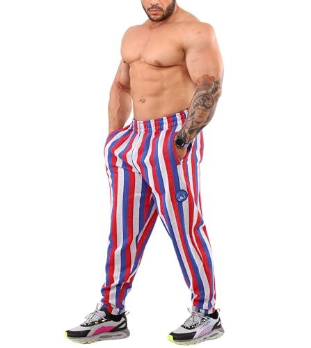 Men's Loose Fit Cotton Sweatpants with Pockets, Gym Lifestyle Pants3