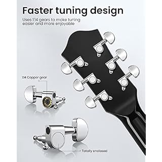 Moukey Guitare Acoustique 4/4 pour Débutant Adolescent Adulte Guitare Folk 41 Pouces avec Poster d’Accords Guitare… - Les Beatles, Paul McCartney, John Lennon, RIngo Starr, George Harrison Moukey Guitare Acoustique 4/4 pour Débutant Adolescent Adulte Guitare Folk 41 Pouces avec Poster d'Accords Guitare… – Image 3