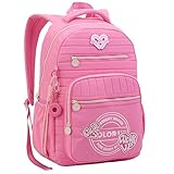 Mochila Color Up Costa Menina Love Juvenil Escolar Feminina (Rosa)