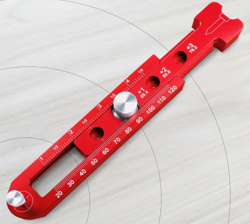Brújula de dibujo para torneado de madera con soporte para lápices integrado 5