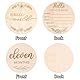 14 Stück Meilensteinkarten Baby Set, 15CM Holz Meilensteinkarten Baby mit 10CM Meilenstein Karten, Hello World Geburtsanzeige Schild für Krankenhaus Foto Requisite Babyparty Geschenk
