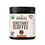 La Republica Organic Decaf Instant Coffee (35 Servings), Colombian Medium Roast, Toasted Caramel, Fair Trade, Low-Acid