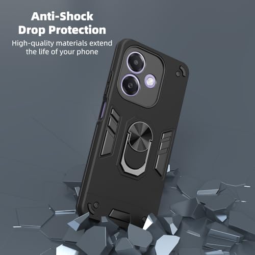 Image of NDCOM for Oppo A3x 5G Back Cover | Oppo A3 5G Back Cover for Oppo A3x5G Cover | Ring Holder Case