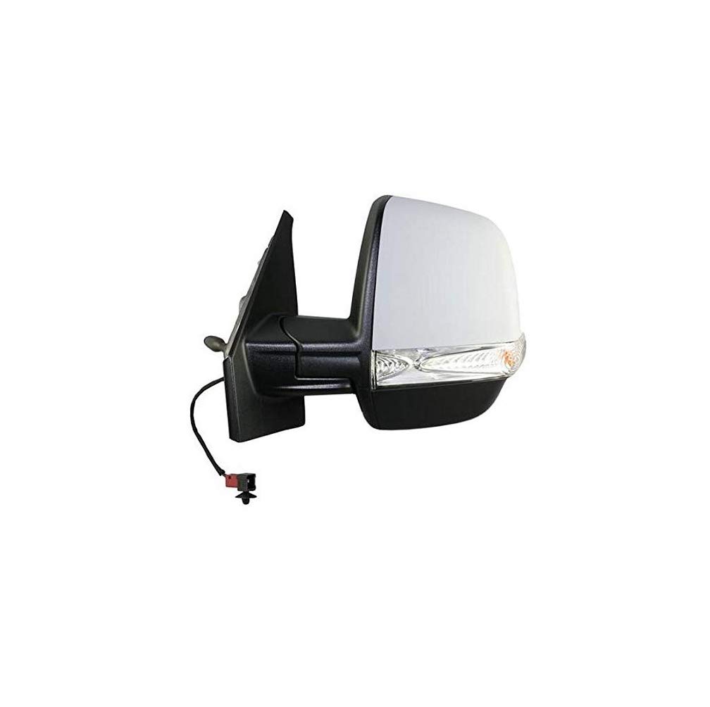 SPECCHIO RETROVISORE SINISTRO MECCANICO CON FANALINO CON PRIMER 2 VETRI PER DOBLO 2009> MODELLO CARGO