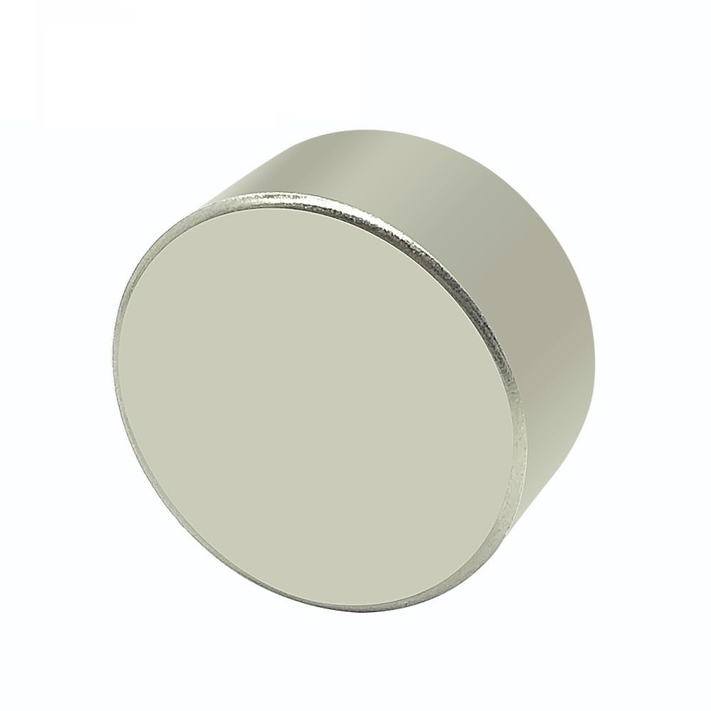 1pc bloc rond aimant 40 * 20mm Super fort aimant néodyme aimant Permanent de terre Rare (Color : 40x20-N52)