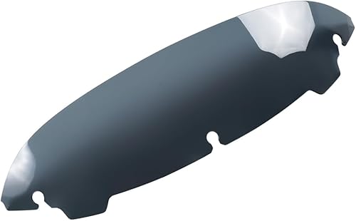 Miniatura 2 de Parabrisas redondo de motocicleta de 4.5 pulgadas para Harley Electra Glide, Street Glide, Ultra Limited y Tri Glide 2014-2021 (negro)